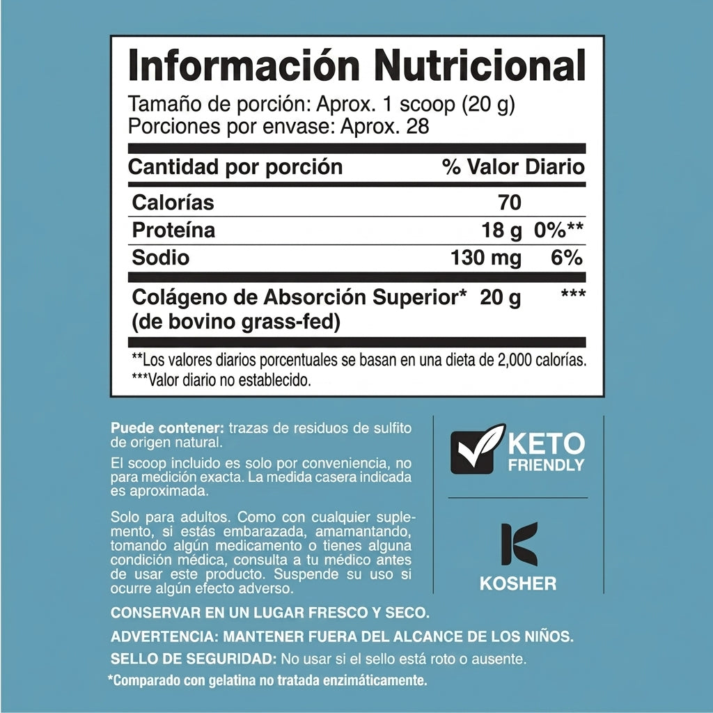 MOOI Colágeno Hidrolizado en Polvo Grass-Fed